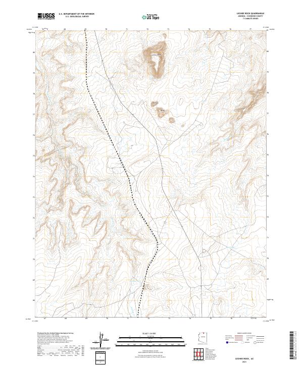 USGS Topographic Map – LeChee Rock
