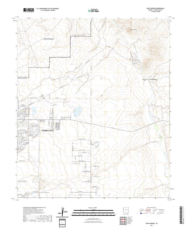 USGS Topographic Map – Lewis Springs