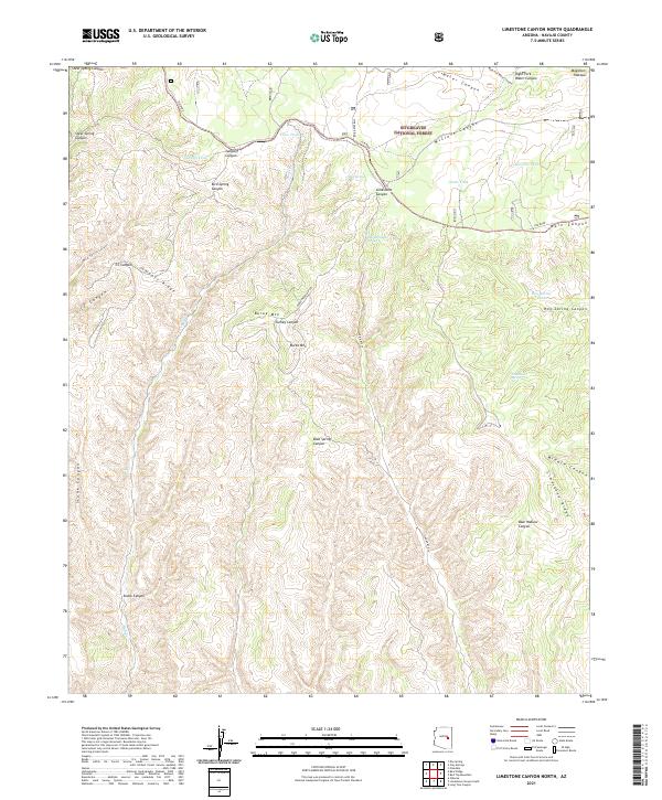 USGS Topographic Map – Limestone Canyon North
