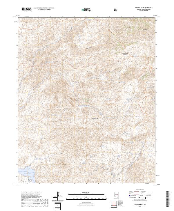 USGS Topographic Map – Lion Mountain
