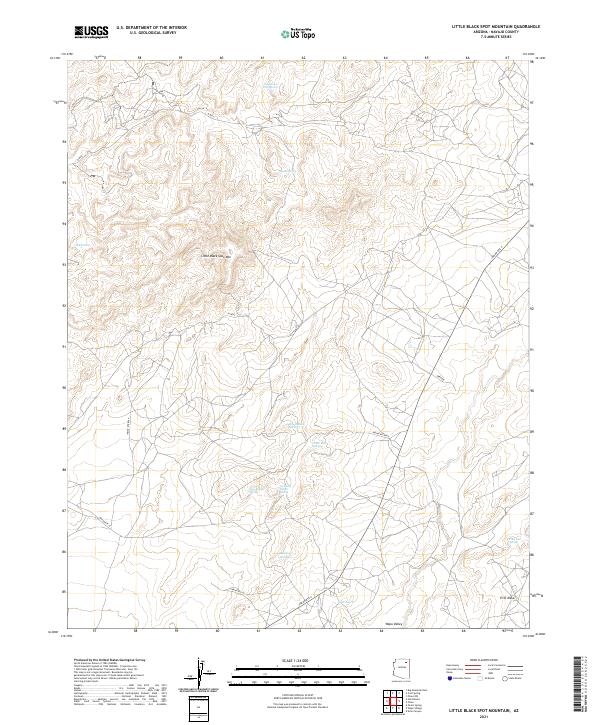 USGS Topographic Map – Little Black Spot Mountain