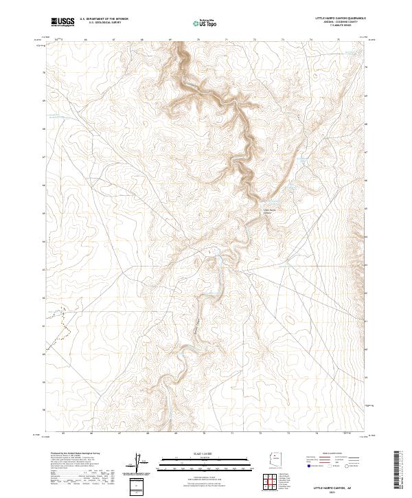 USGS Topographic Map – Little Harpo Canyon