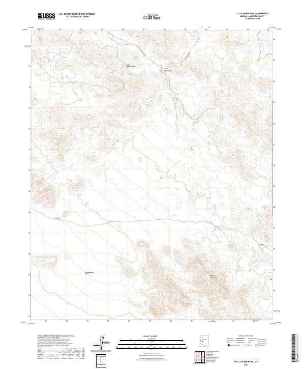 USGS Topographic Map – Little Horn Peak