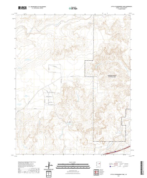 USGS Topographic Map – Little Lithodendron Tank