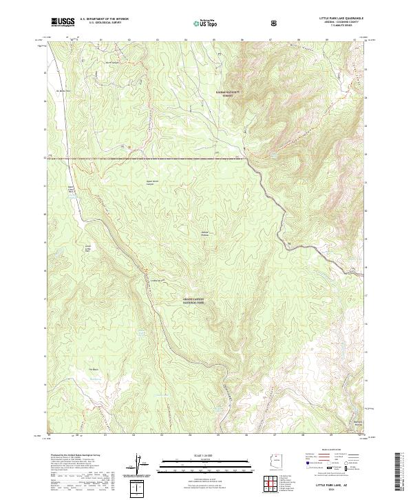 USGS Topographic Map – Little Park Lake