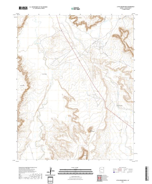USGS Topographic Map – Little Round Rock