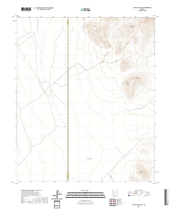 USGS Topographic Map – Little Table Top
