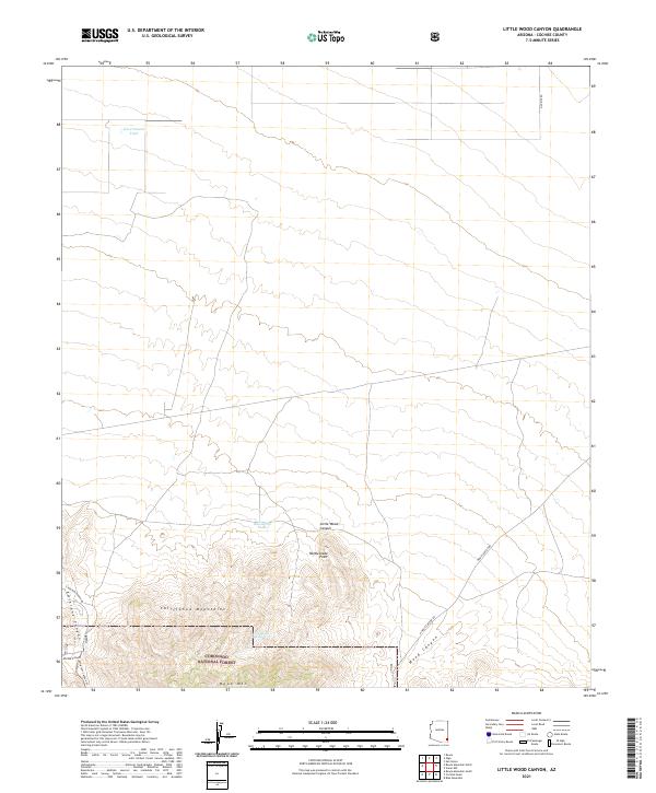 USGS Topographic Map – Little Wood Canyon