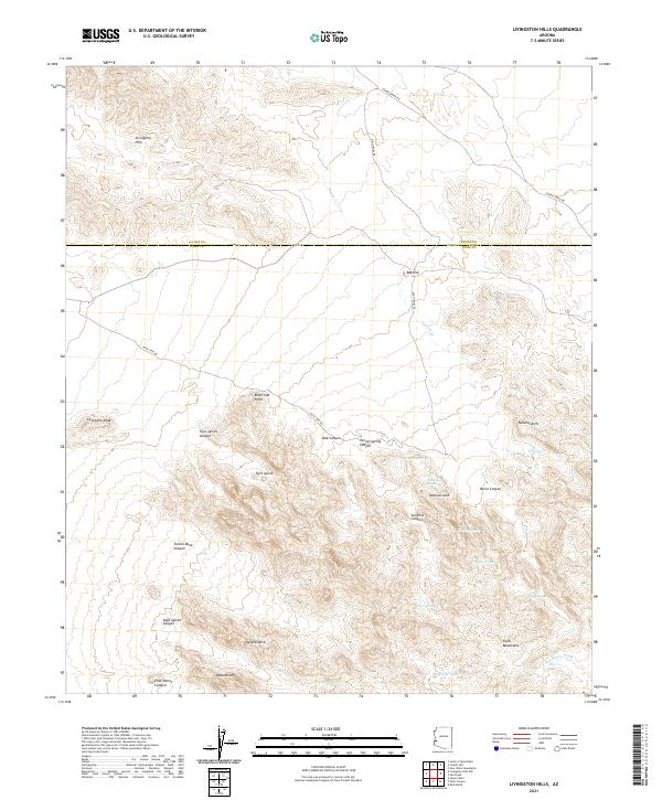 USGS Topographic Map – Livingston Hills