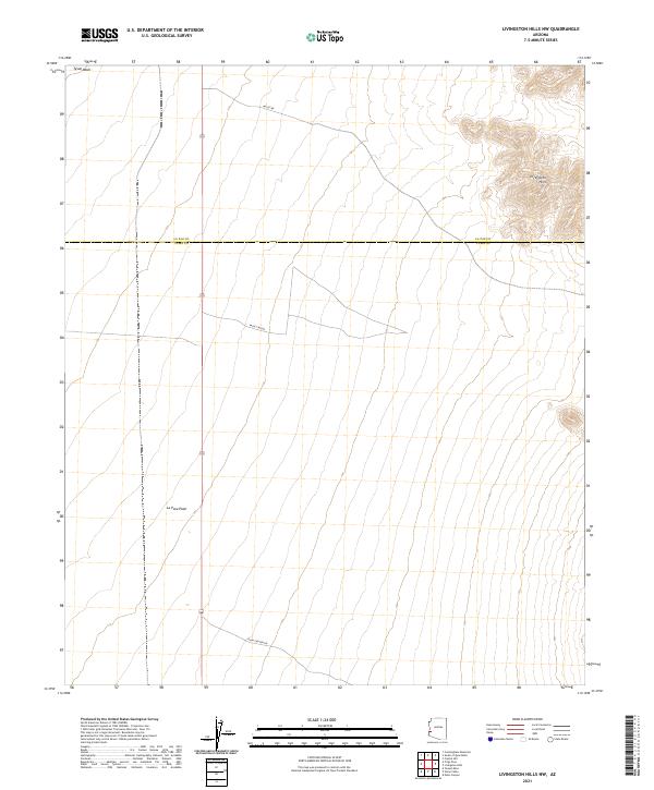 2021 Map of Livingston Hills NW, 2021 Print