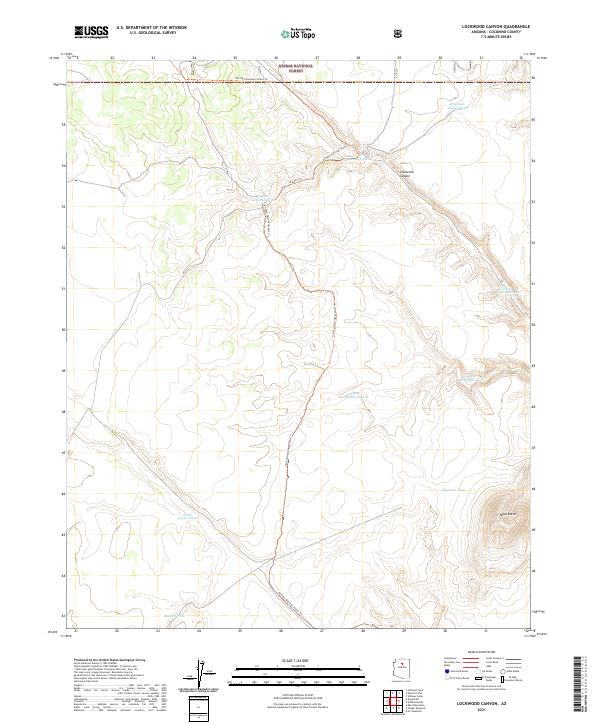 USGS Topographic Map – Lockwood Canyon