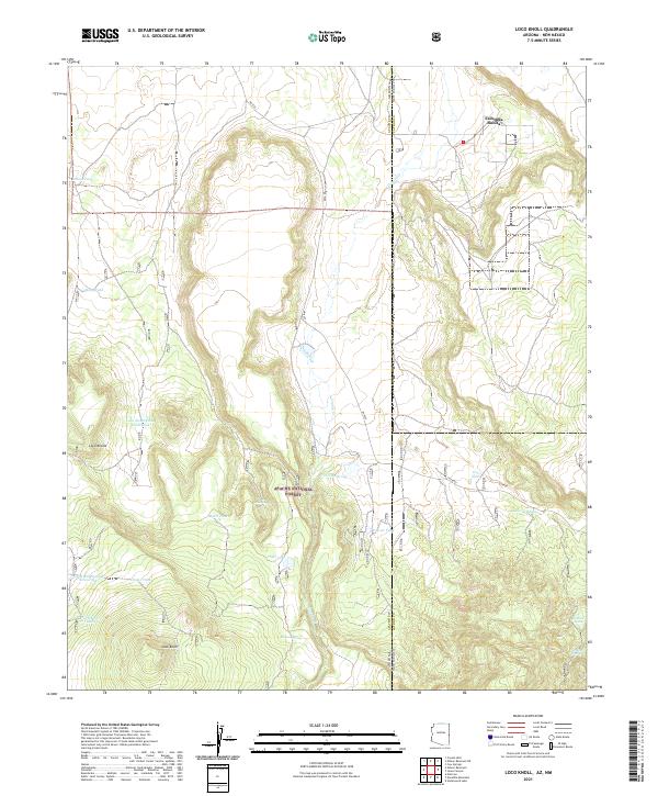 USGS Topographic Map – Loco Knoll