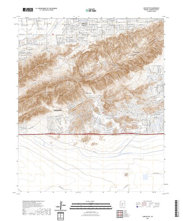 USGS Topographic Map – Lone Butte
