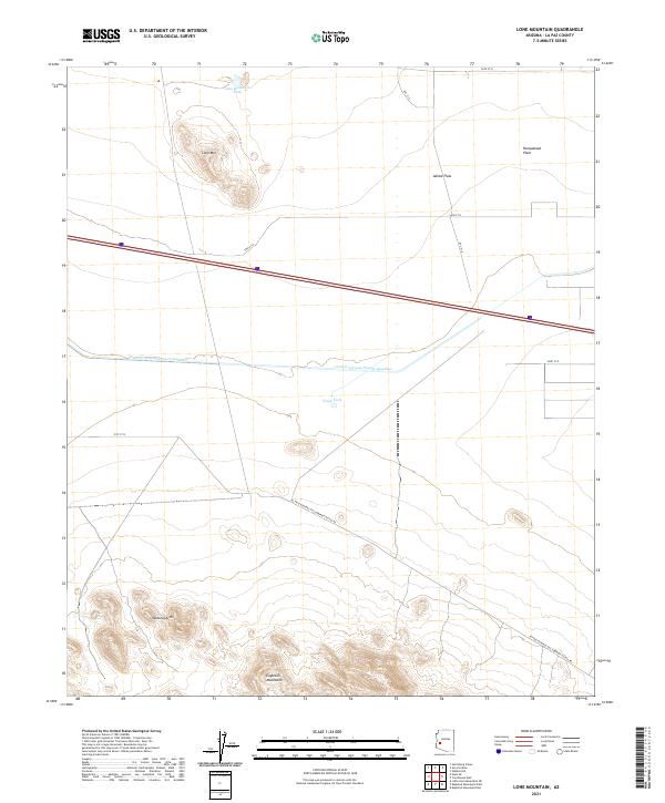 USGS Topographic Map – Lone Mountain