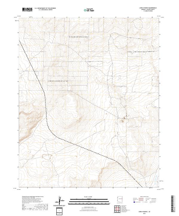 2021 Map of Long H Ranch, 2021 Print
