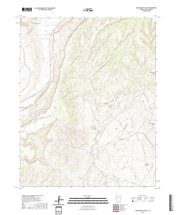 USGS Topographic Map – Long House Valley