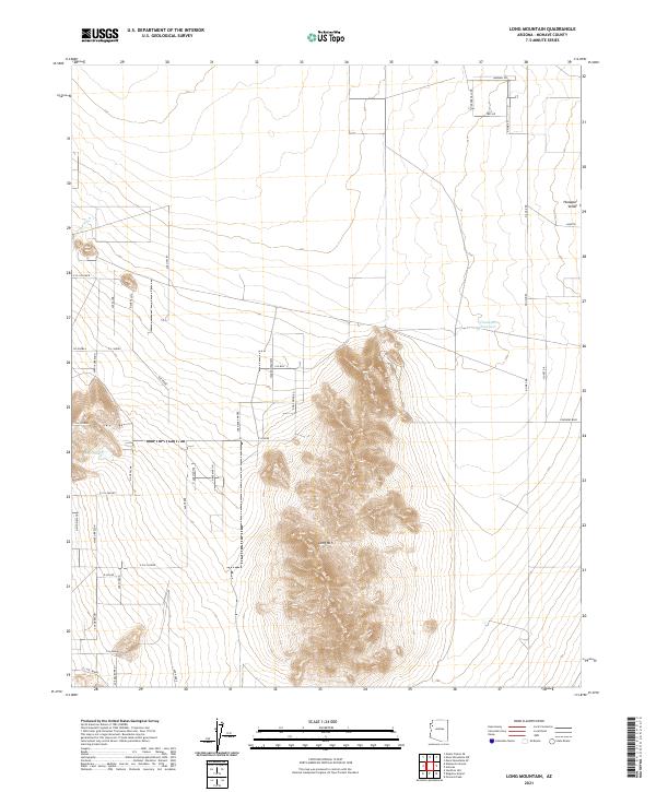 USGS Topographic Map – Long Mountain