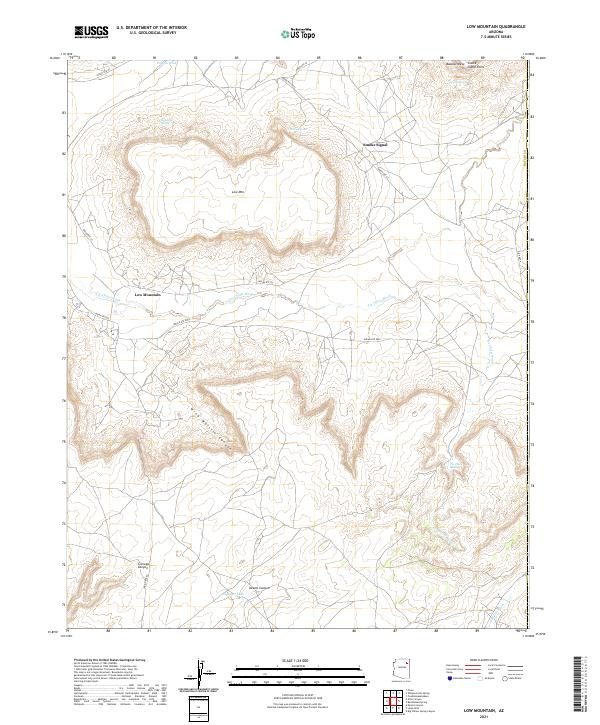 USGS Topographic Map – Low Mountain