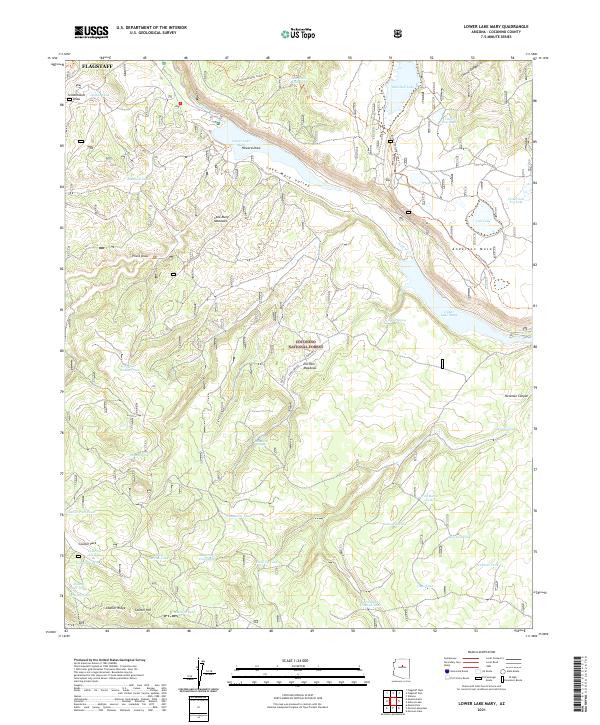 USGS Topographic Map – Lower Lake Mary