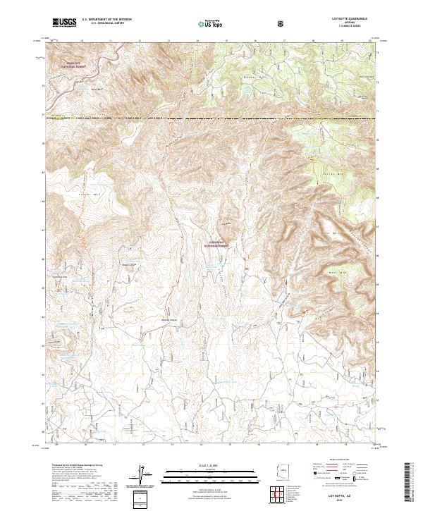 USGS Topographic Map – Loy Butte