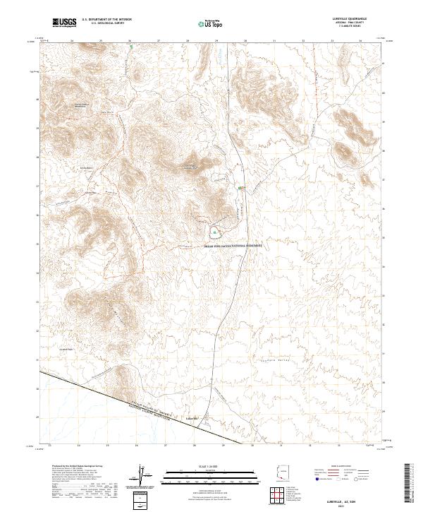 USGS Topographic Map – Lukeville