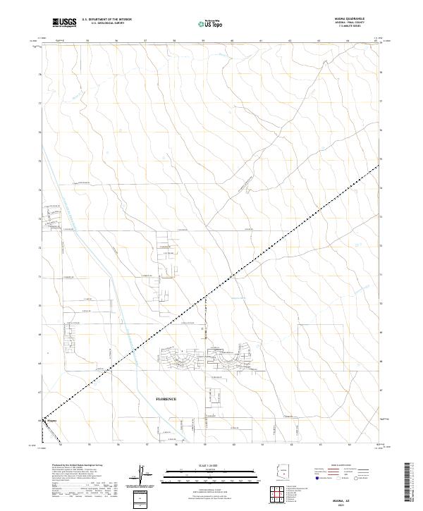 USGS Topographic Map – Magma