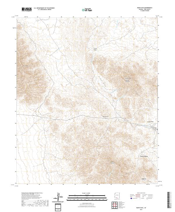 USGS Topographic Map – Maish Vaya