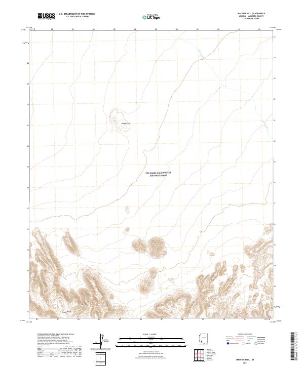 USGS Topographic Map – Malpais Hill