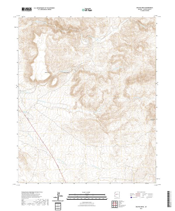 USGS Topographic Map – Malpais Mesa