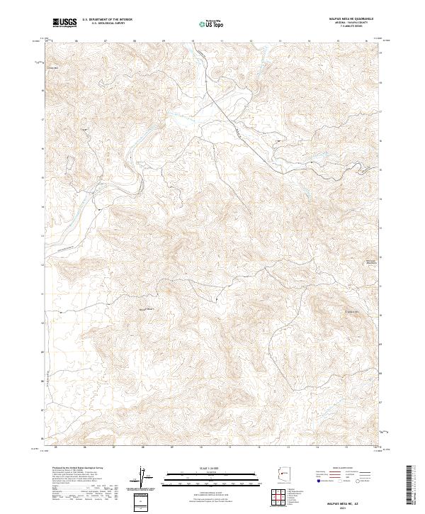 USGS Topographic Map – Malpais Mesa NE