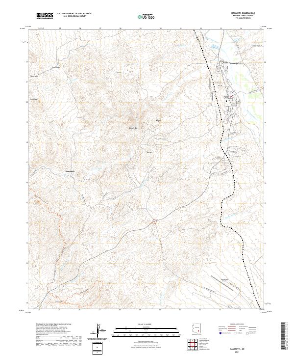 USGS Topographic Map – Mammoth