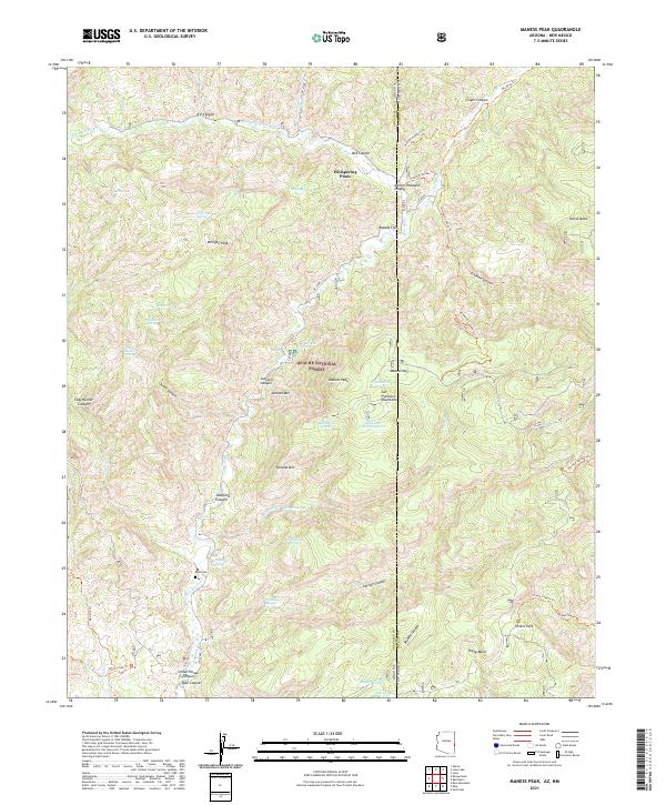 USGS Topographic Map – Maness Peak