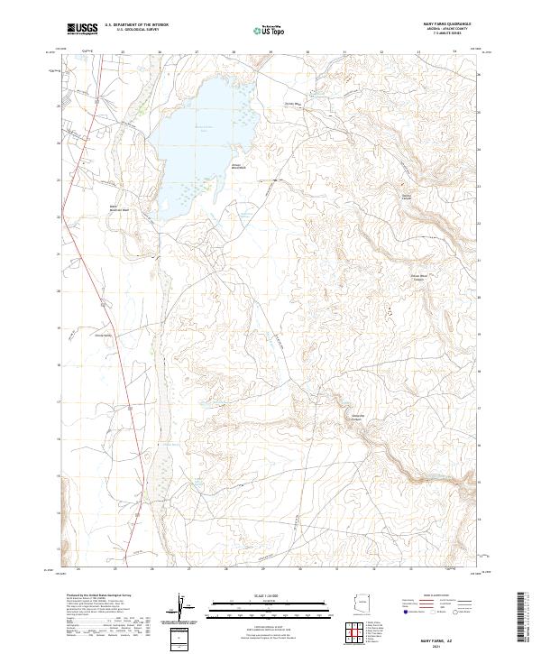 USGS Topographic Map – Many Farms
