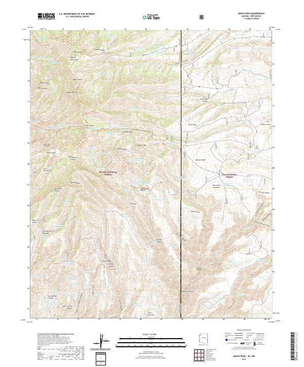 USGS Topographic Map – Maple Peak