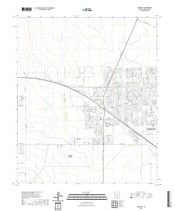 USGS Topographic Map – Maricopa