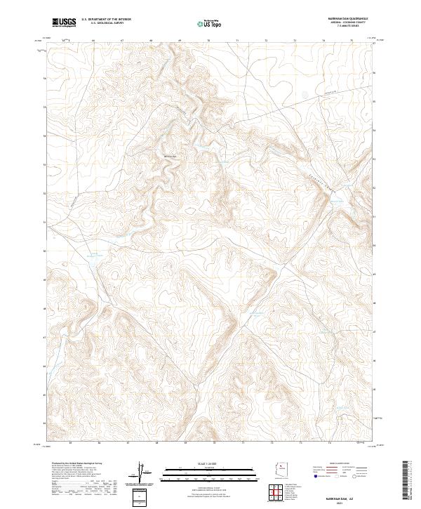 USGS Topographic Map – Markham Dam