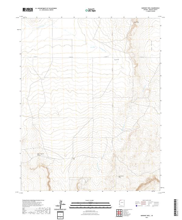 USGS Topographic Map – Maroney Well
