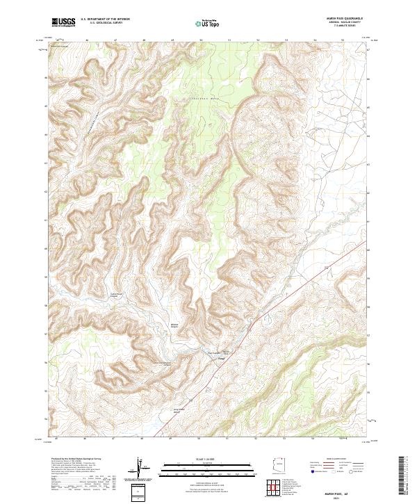 USGS Topographic Map – Marsh Pass