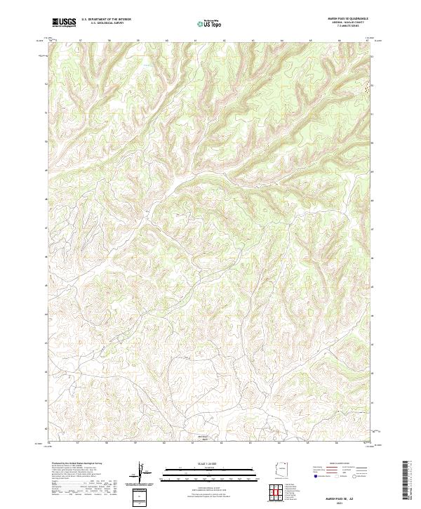 USGS Topographic Map – Marsh Pass SE
