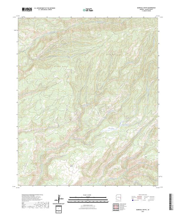 USGS Topographic Map – Marshall Butte