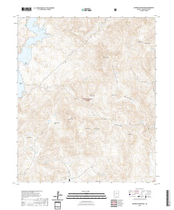 USGS Topographic Map – Maverick Mountain