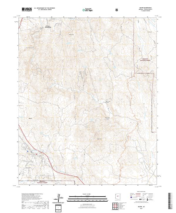 USGS Topographic Map – Mayer
