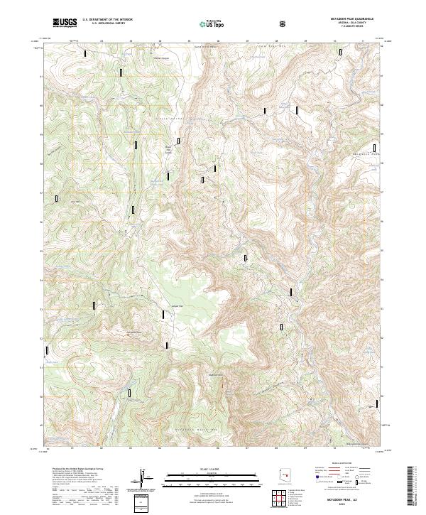 USGS Topographic Map – McFadden Peak