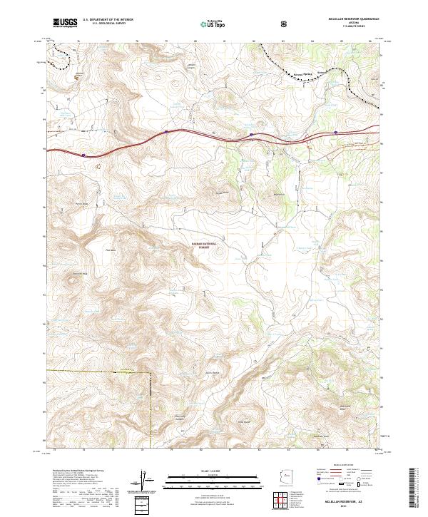USGS Topographic Map – McLellan Reservoir