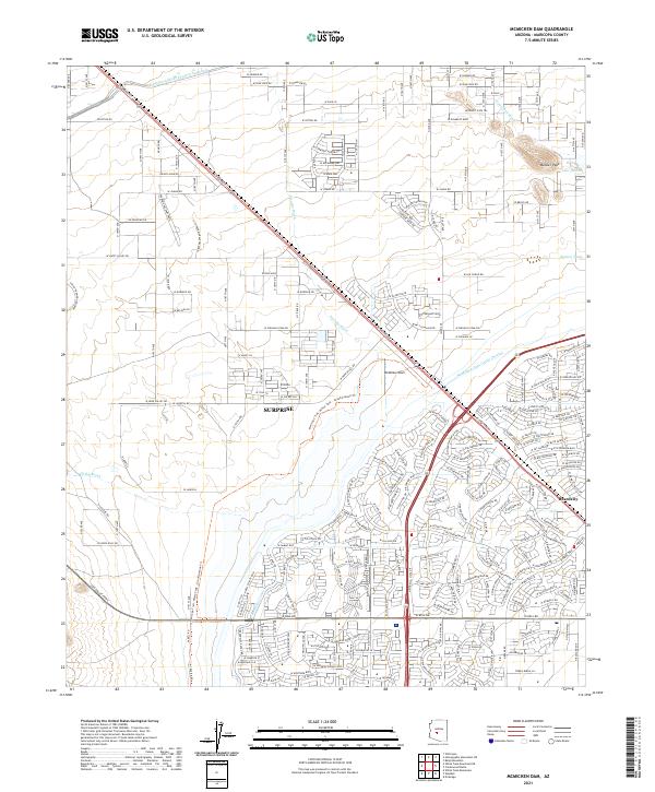USGS Topographic Map – McMicken Dam