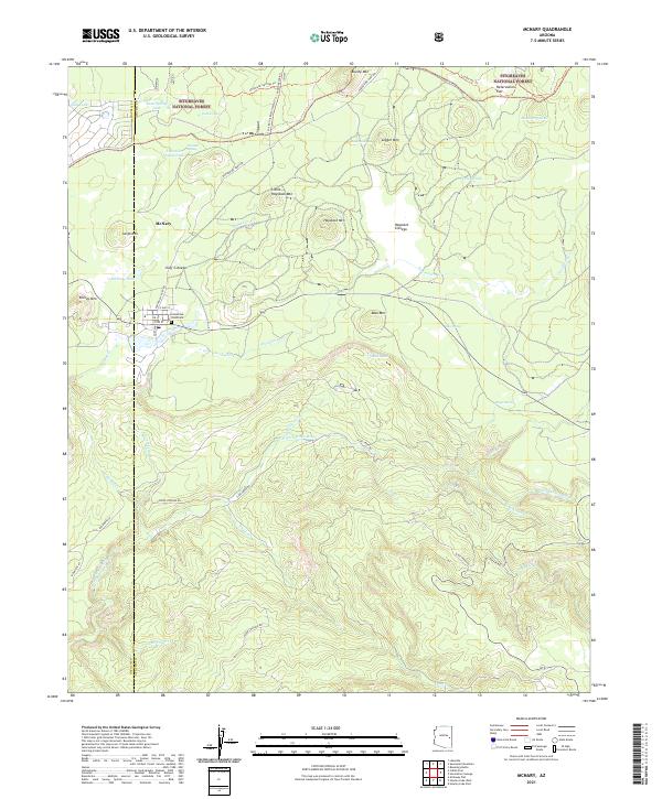 USGS Topographic Map – McNary