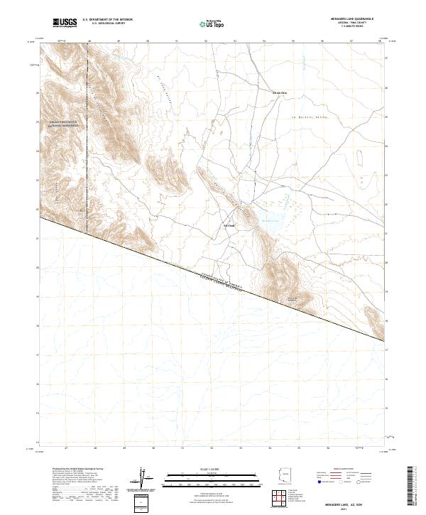 USGS Topographic Map – Menagers Lake