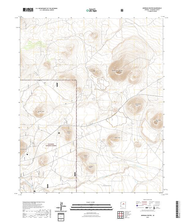 USGS Topographic Map – Merriam Crater