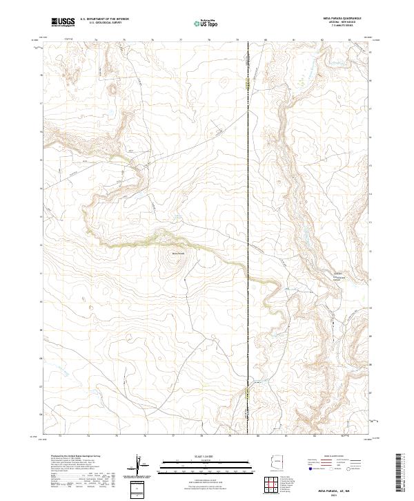 USGS Topographic Map – Mesa Parada