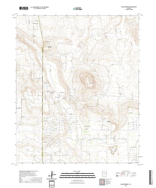 USGS Topographic Map – Mesa Redonda